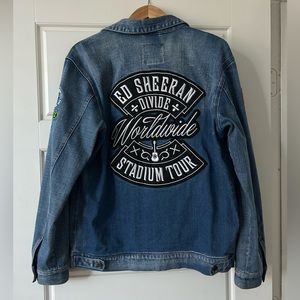 Ed Sheeran Divide Tour Denim Jacket in Medium NWOT